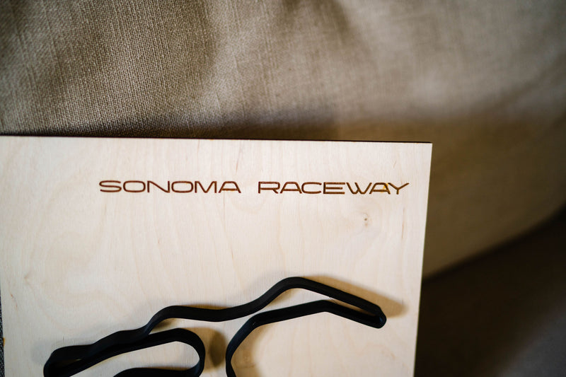 Sonoma Wood Framed Race Track Wall Art