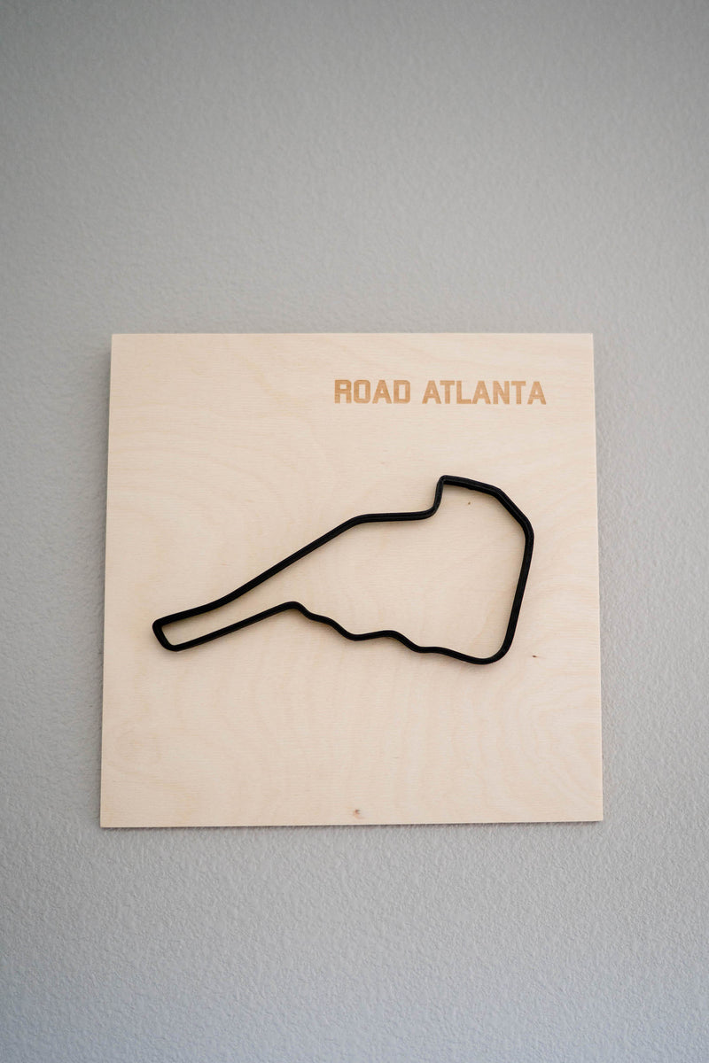 Road Atlanta Wood Framed Race Track Wall Art