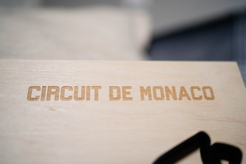Circuit de Monaco Wood Framed Race Track Wall Art