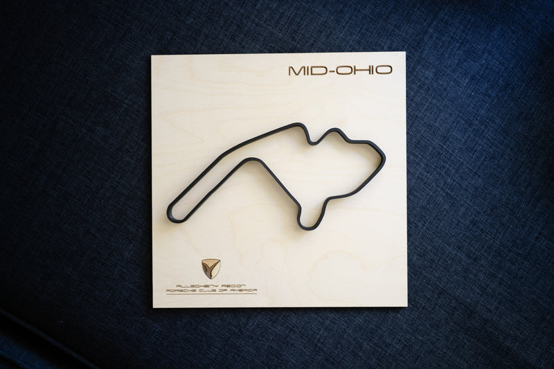 Mid Ohio Wood Framed Race Track Wall Art ARPCA Collaboration