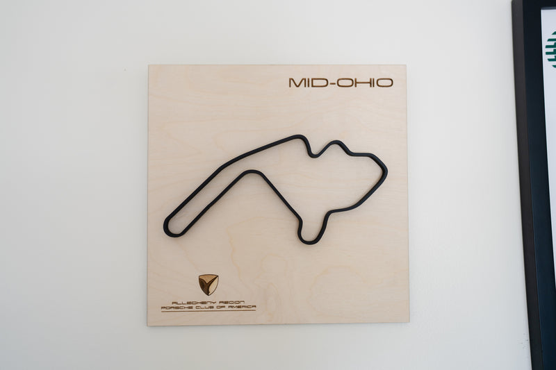 Mid Ohio Wood Framed Race Track Wall Art ARPCA Collaboration