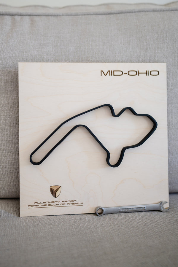 Mid Ohio Wood Framed Race Track Wall Art ARPCA Collaboration