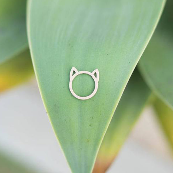 Cat Ears Minimalist Ring (wood)