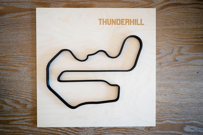 Thunderhill Wood Framed Race Track Wall Art