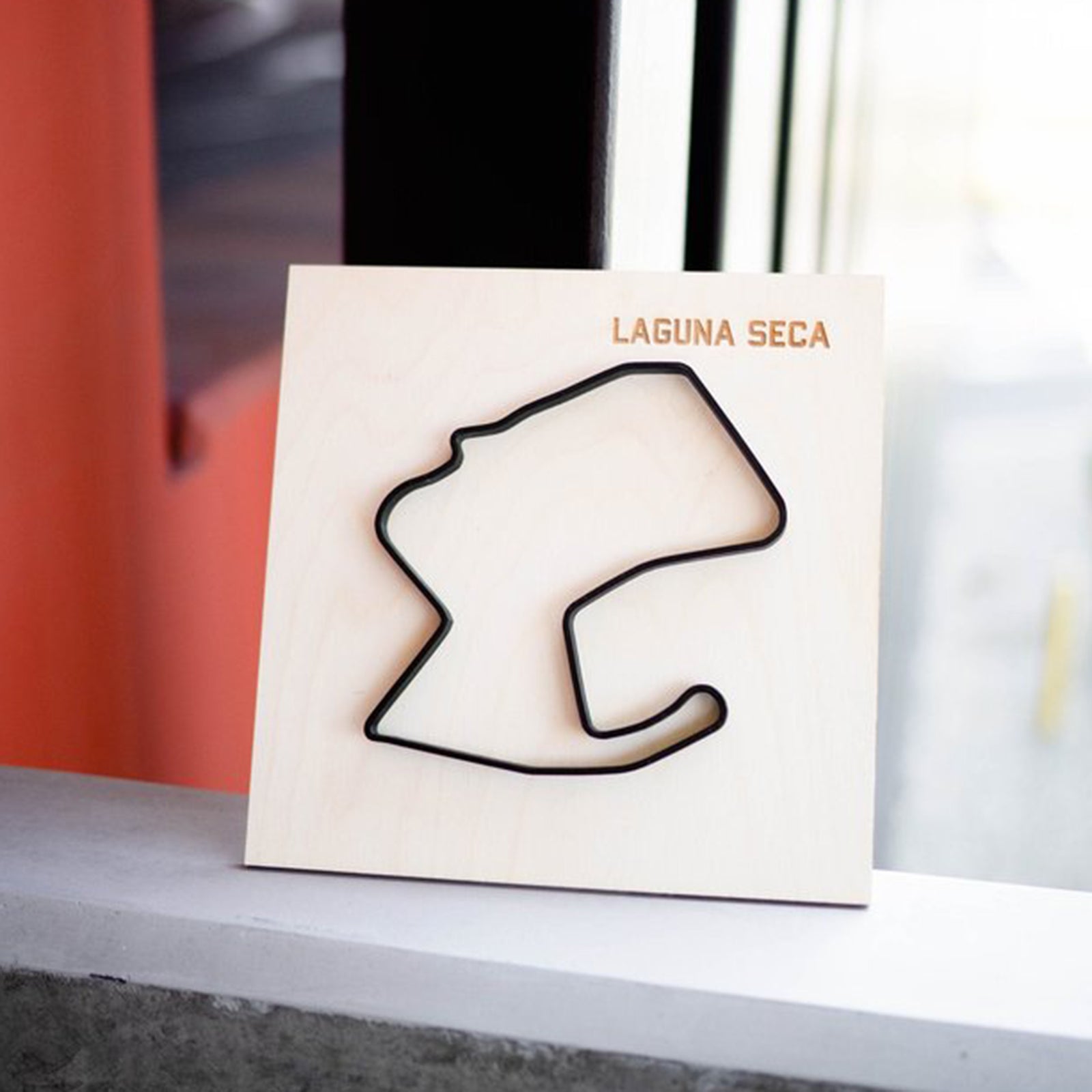 Laguna Seca Wood Framed Race Track Wall Art – Coordinates Cubed