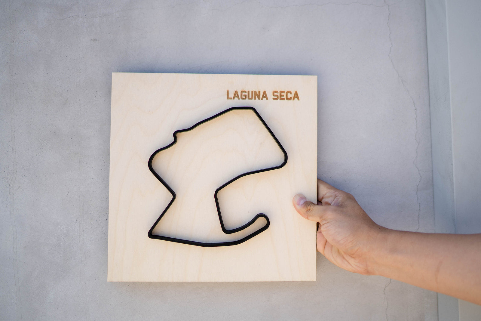 Laguna Seca Wood Framed Race Track Wall Art – Coordinates Cubed