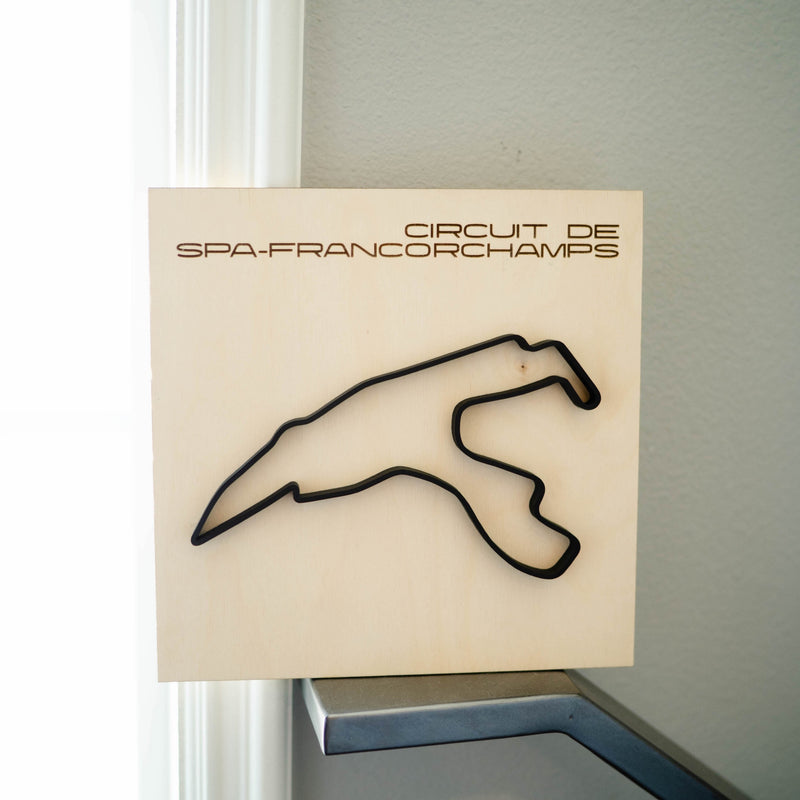 Circuit de Spa-Francorchamps Wood Framed Race Track Wall Art